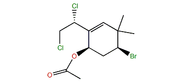(Z,R)-6-Bromo-1,2-dichloro-3(8)-ochtoden-4-yl acetate